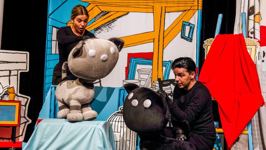 Pim & Pom minishow boek je snel en voordelig bij Het Kidsburo.